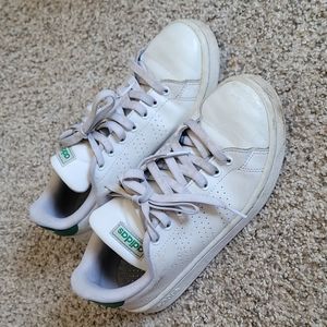 Adidas Advantage Cloud White w/ Green